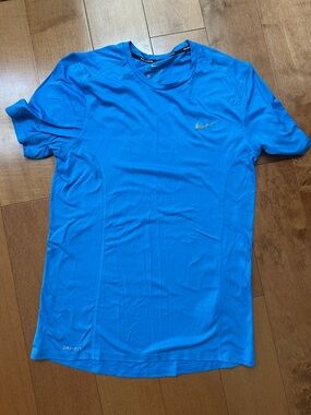 Nike Blue Dri-FIT Short Sleeve Performance Shirt